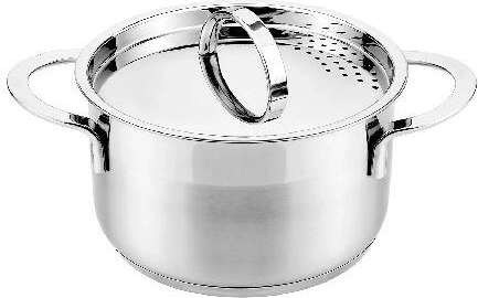 Garnek ze stali nierdzewnej z pokrywką 20 cm 3,6 l CASSIDA New Line do indukcji