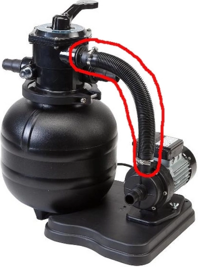 Wąż łączący do filtracji BlackStar i ProfiStar 38 cm