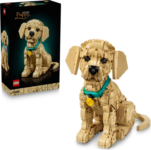 LEGO Icons szczenię golden retriever