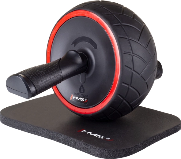 Kółko do ćwiczeń mięśni brzucha HMS AB-Carver z szerokim kołem i matą