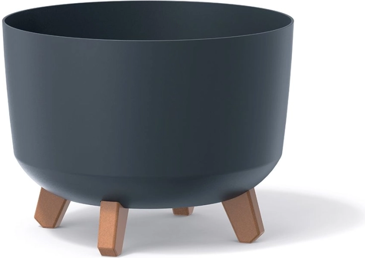 Doniczka Gracia 34 cm antracyt z nogami