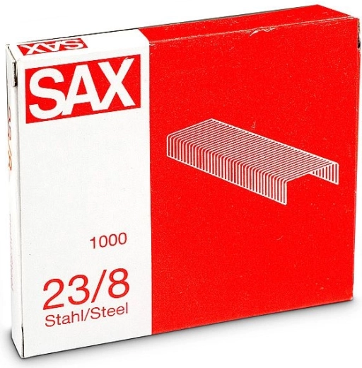Zszywki 23/8 ocynkowane, 1000 szt.