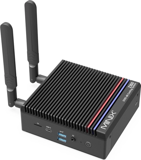 Mini PC MINIX Z350 bez wentylatora, Intel Core i3‑N350, 16 GB RAM, 512GB NVMe SSD, 4K HDMI, Wi‑Fi 6