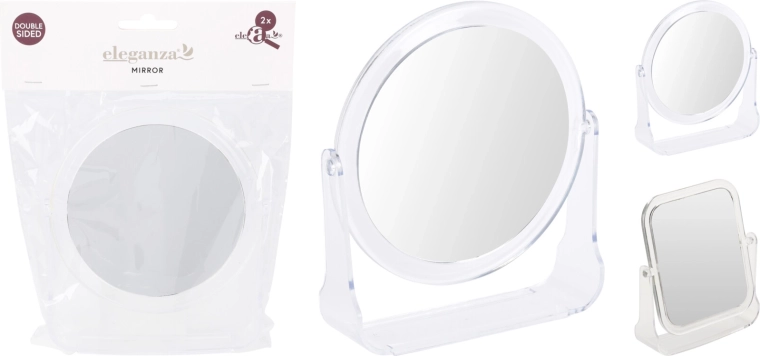 Lusterko kosmetyczne Chomik z podświetleniem LED, powiększenie 5x, 13 × 14 cm