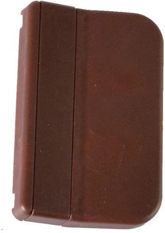 Plastowy uchwyt do drzwi balkonowych – brązowy