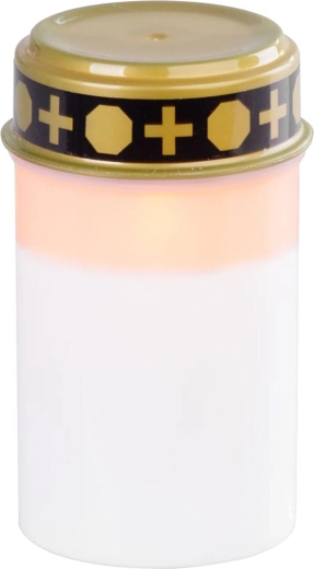 Cmentarna świeczka LED MagicHome, 12 cm, biała