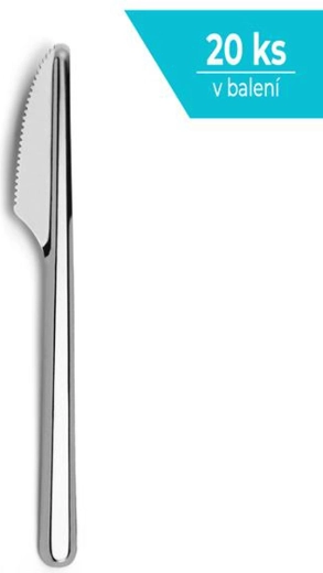 Nierdzewny nóż stołowy Amefa Leaves – zestaw 20 szt.