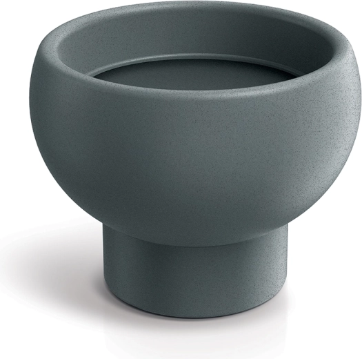 Plastowa doniczka GANE 26 cm – grafitowa