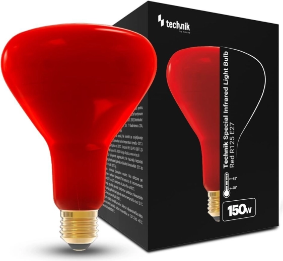 Lampa podczerwona R125 150 W E27 Technik