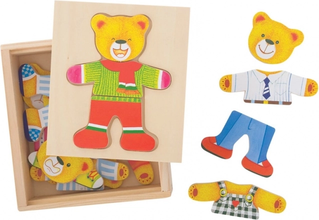 Ubieranka puzzle Miś od Bigjigs Toys