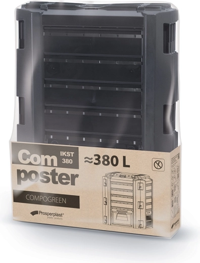 Kompostownik Prosperplast COMPOGREEN 380 l, czarny