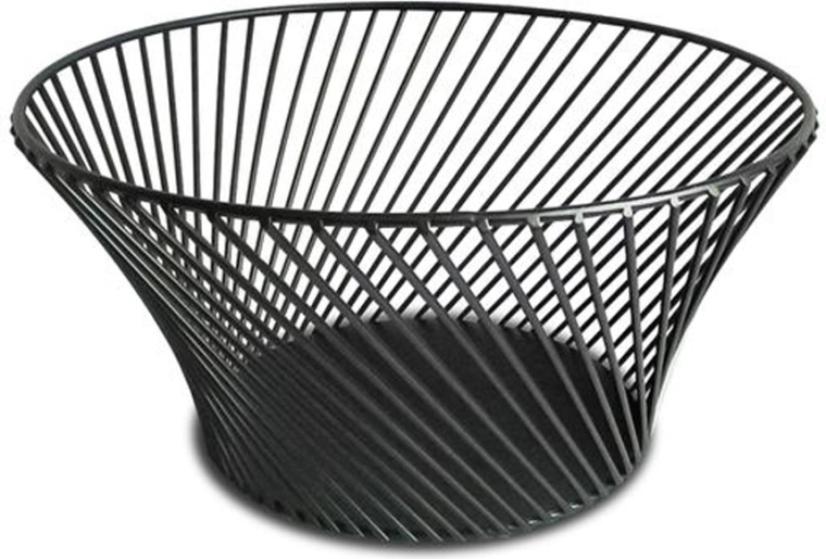 Druciana misa na owoce Kitchisimo czarna 25,5 cm