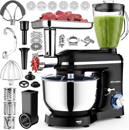 Robot kuchenny MalTec MaltecChef 5000W z blenderem i maszynką do mielenia mięsa