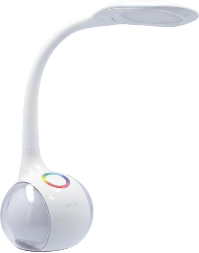 Lampka biurkowa LED RETLUX z podświetleniem RGB