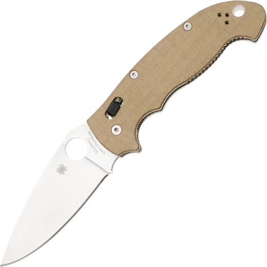 Składany nóż Spyderco Manix 2 XL Brown, CPM Cru-Wear, Micarta, satyna 9,8 cm