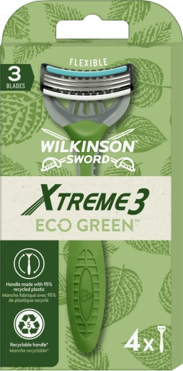 Wilkinson Sword Xtreme3 Eco Green jednorazowe maszynki do golenia 4 szt.