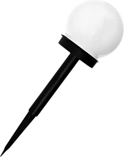 Zd50d ogrodowa lampa solarna biała kula