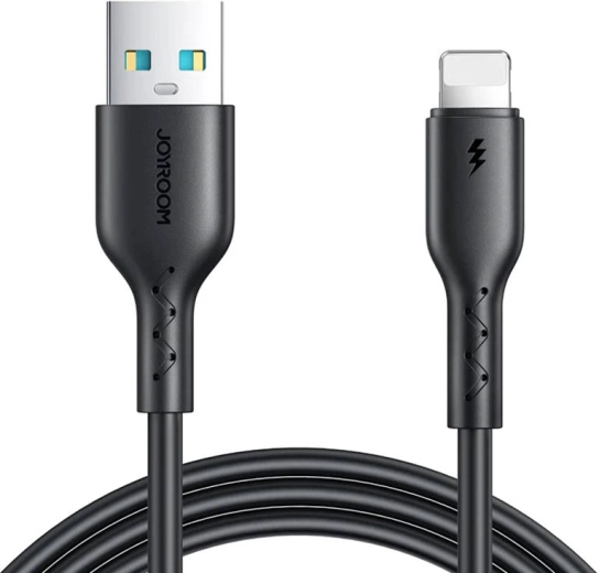 Joyroom kabel USB-A na Lightning do szybkiego ładowania 3 A, 1 m, czarny