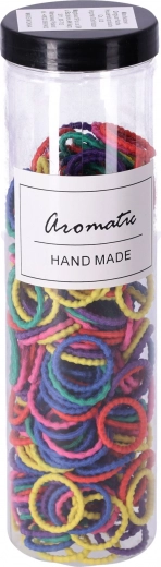 Zestaw gumek do włosów 300 szt. - pastelowy typ IV, mix kolorów