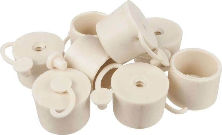 Korek fermentacyjny z zamknięciem, 43 × 40 mm, biały