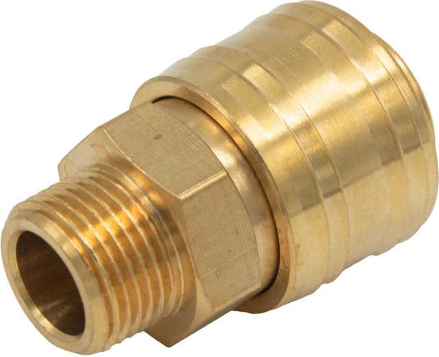 Szybkozłączka z gwintem zewnętrznym 3/8" z mosiądzu