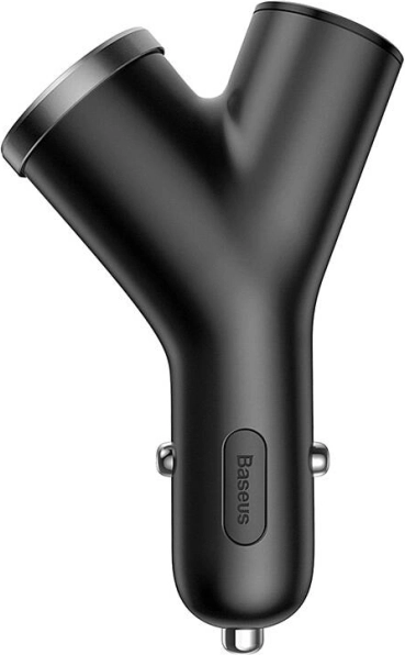 Ładowarka samochodowa Baseus typu Y, 2× USB 3,4 A, 40 W – czarna