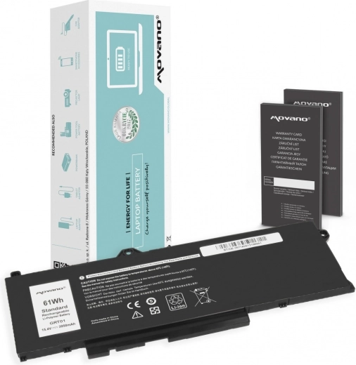 Bateria Movano do Dell Latitude 5421/5521/5531 oraz Precision 3470/3561/3571/3581 (GRT01) 3950 mAh 61 Wh