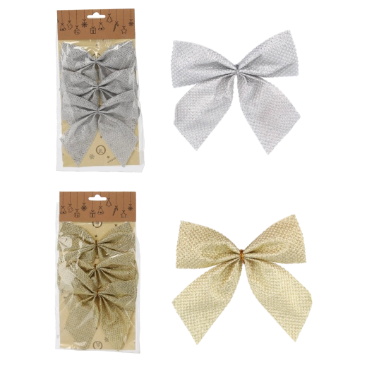 Zestaw świątecznych kokard 13 cm – 3 szt.