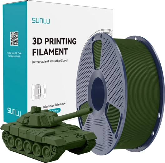 Sunlu PLA+ filament wysokoprędkościowy 1,75 mm – oliwkowy