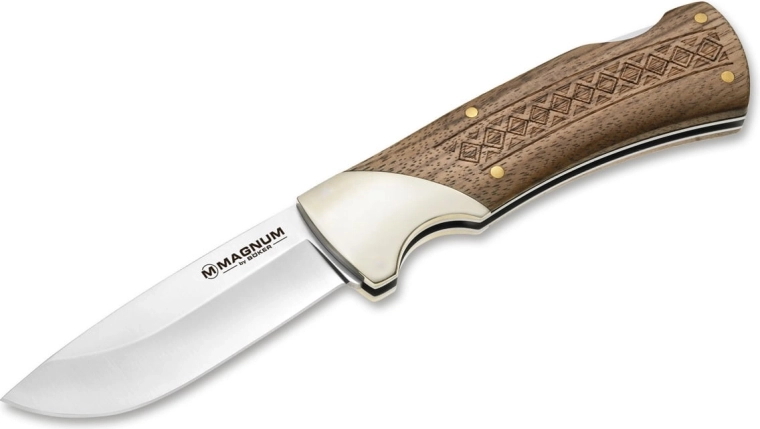 Magnum Woodcraft nóż składany 8,8 cm, drewniana rękojeść
