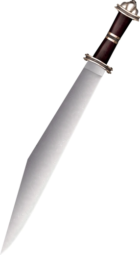 Cold Steel Damascus Long Sax wikiński miecz kolekcjonerski z rękojeścią z palisandru