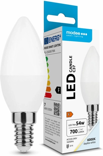Żarówka LED świeczka 7 W E14 zimna biel