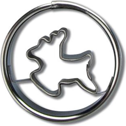 Foremka do ciasteczek – kółeczko z reniferem 4 cm