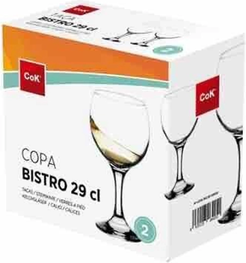 Zestaw kieliszków do wina Bistro 290 ml, 2 szt., szkło