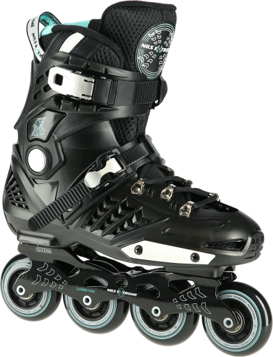 Rolki slalomowe NILS Extreme NA20001 czarne – 35