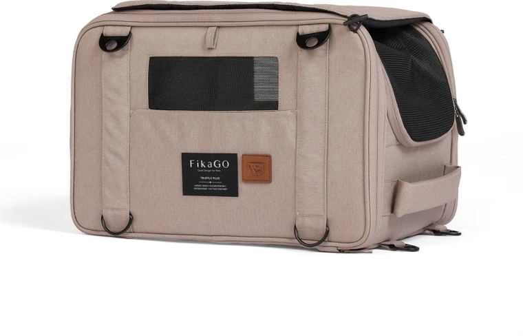 FikaGO transporter podróżny dla psów i kotów Truffle Plus Sandy Beige