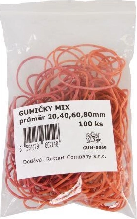 Gumki mix 20–80 mm, opakowanie 100 szt.