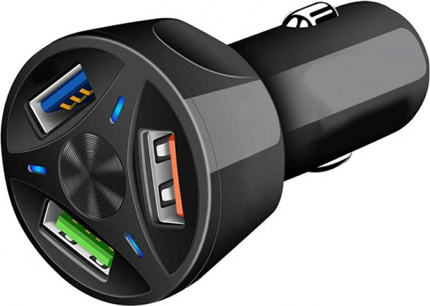 PLS34H ŁADOWARKA SAMOCHODOWA 3xUSB QC