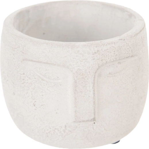 Ceramiczna doniczka Budda biała