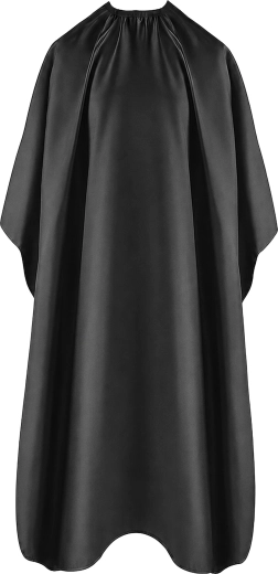 Czarna wodoodporna peleryna fryzjerska i barberska 140 × 100 cm - 1 szt.