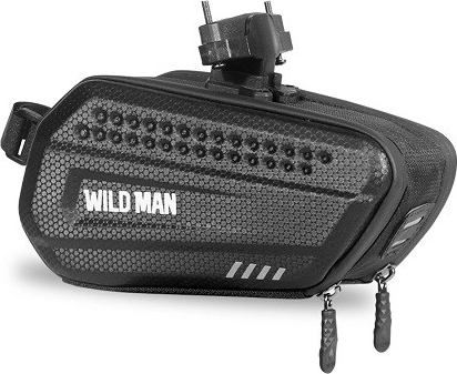 Wodoodporna torba podsiodłowa Wildman na rower 1,2 l czarna
