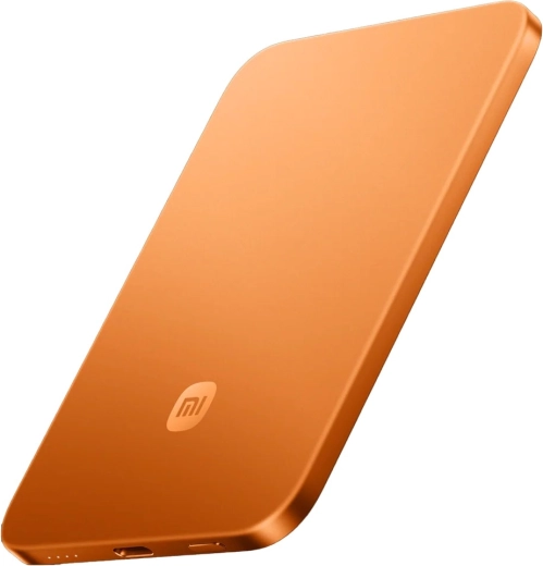 Ultracienki magnetyczny powerbank 5000 mAh 15 W pomarańczowy