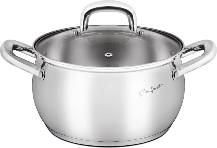Garnek ze stali nierdzewnej Lamart Shape z pokrywką 4,4 l
