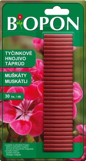 Pałeczki nawozowe do pelargonii 30 szt. BOPON