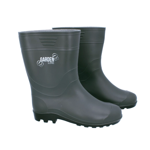 Męskie kalosze PVC oliwkowe rozm. 42 z wysoką cholewą