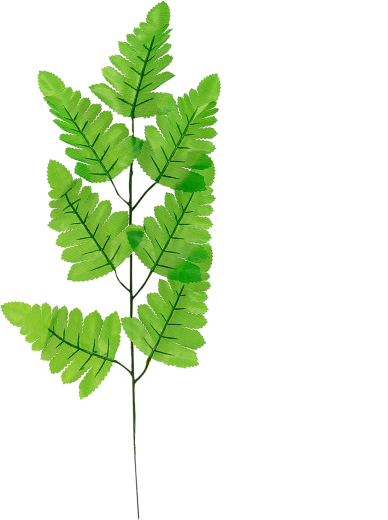 Syntetyczny liść paproci 40 cm na gałązce