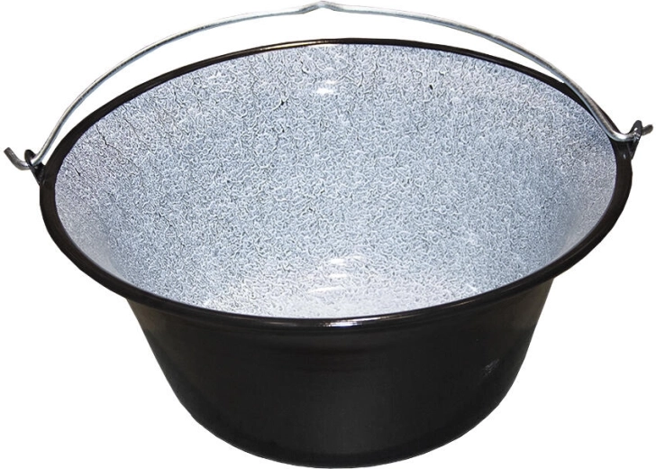 Kociołek 22 l z emaliowanej stali – czarny