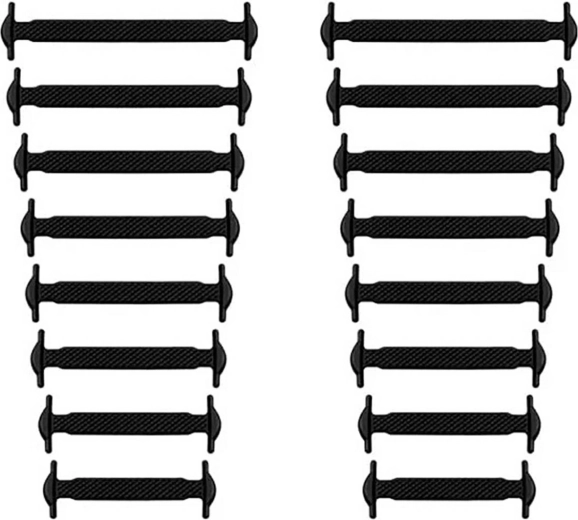 Silikonowe sznurowadła bez wiązania czarne