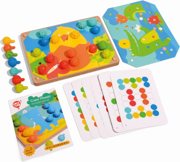 Mozaika i haftowanie z kołeczkami