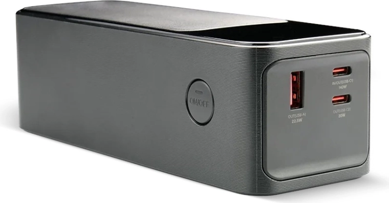 Powerbank 27 000 mAh z wyświetlaczem LCD, 2× USB‑C, 1× USB, szybkie ładowanie 162,5 W, wbudowana latarka